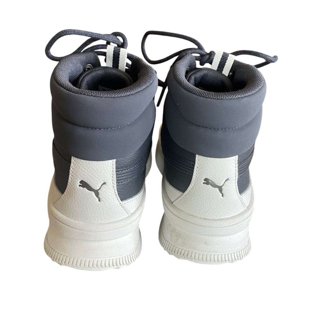 PUMA Mayra Women Size 7.5/EU 38 Blue White Lace-Up Platform Sneakers Ankle Boots - Picture 7 of 9